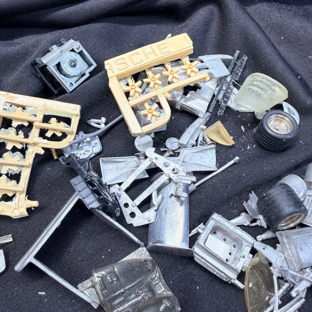 Vintage 1:43 Model Car Parts Lot White Metal Resin Ferrari FDS Porsche Builder